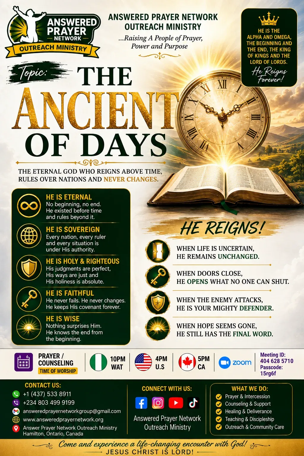 THE ANCIENT OF DAYS