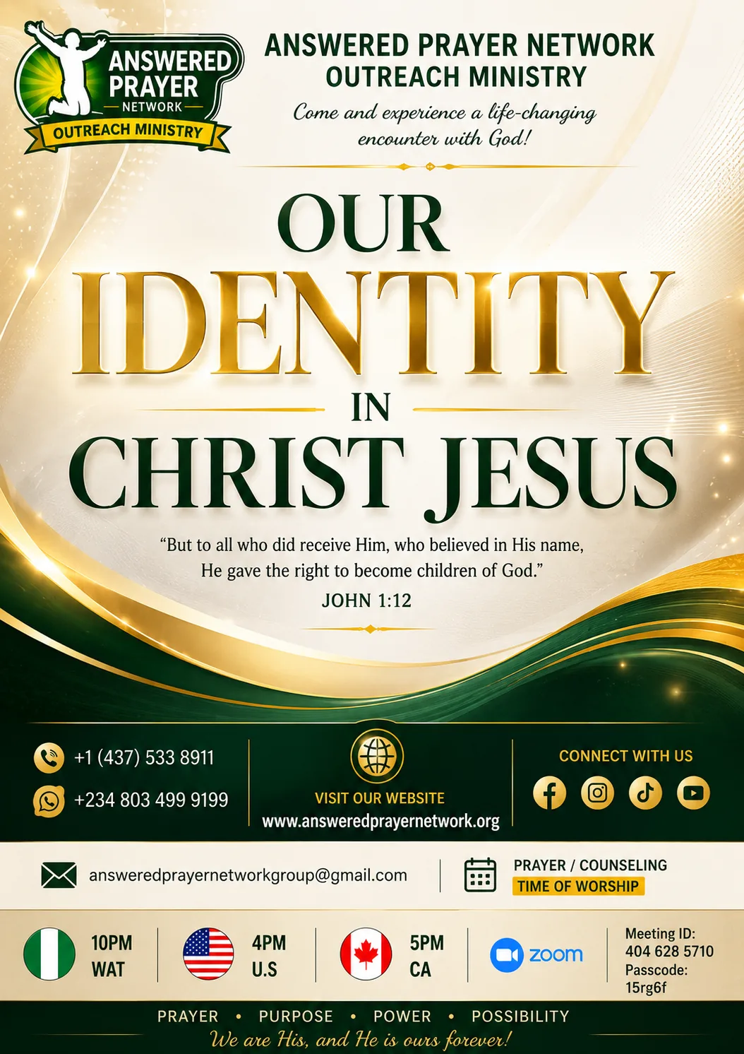 OUR IDENTITY IN CHRIST JESUS