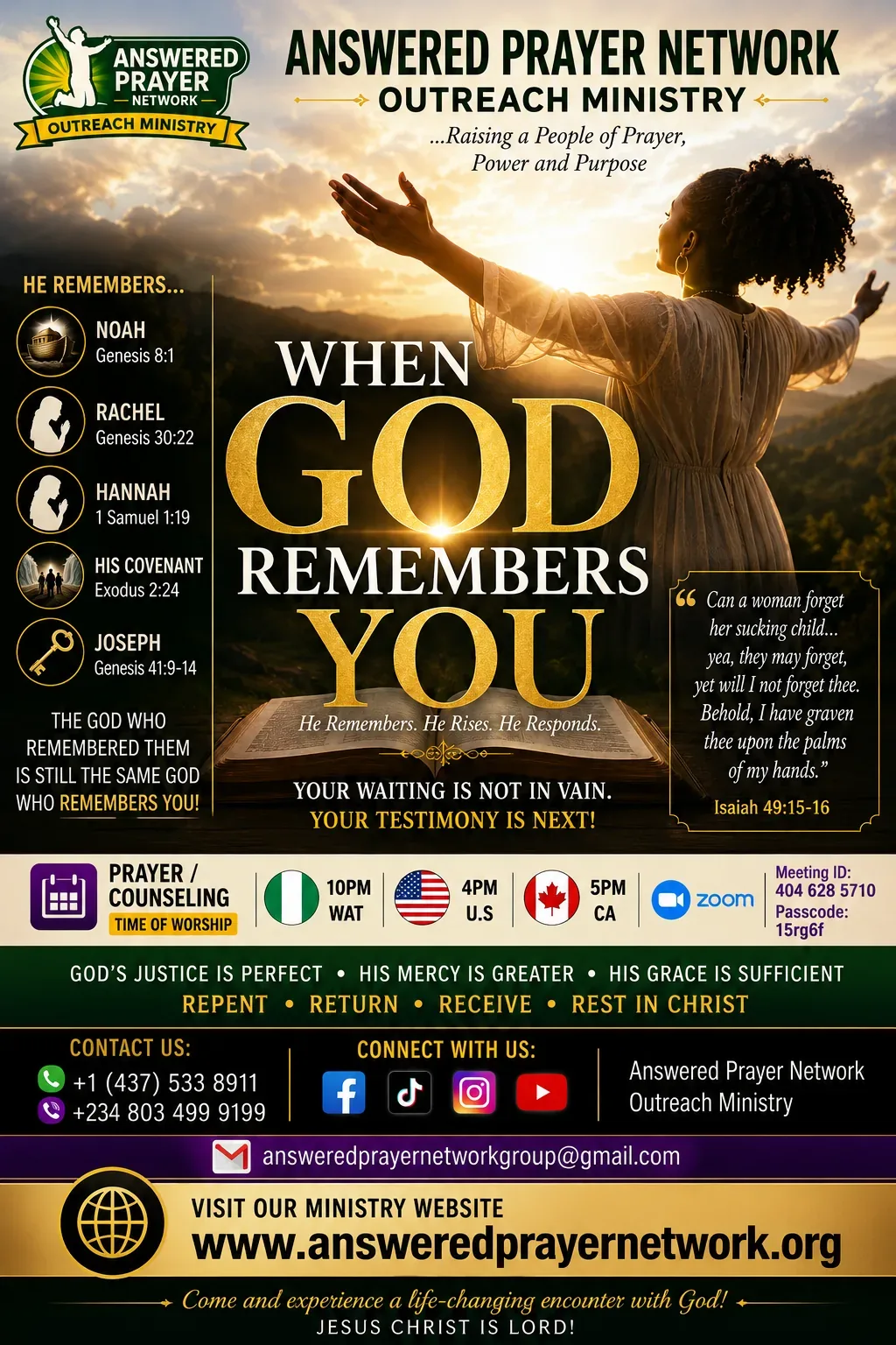 WHEN GOD REMEMBERS YOU