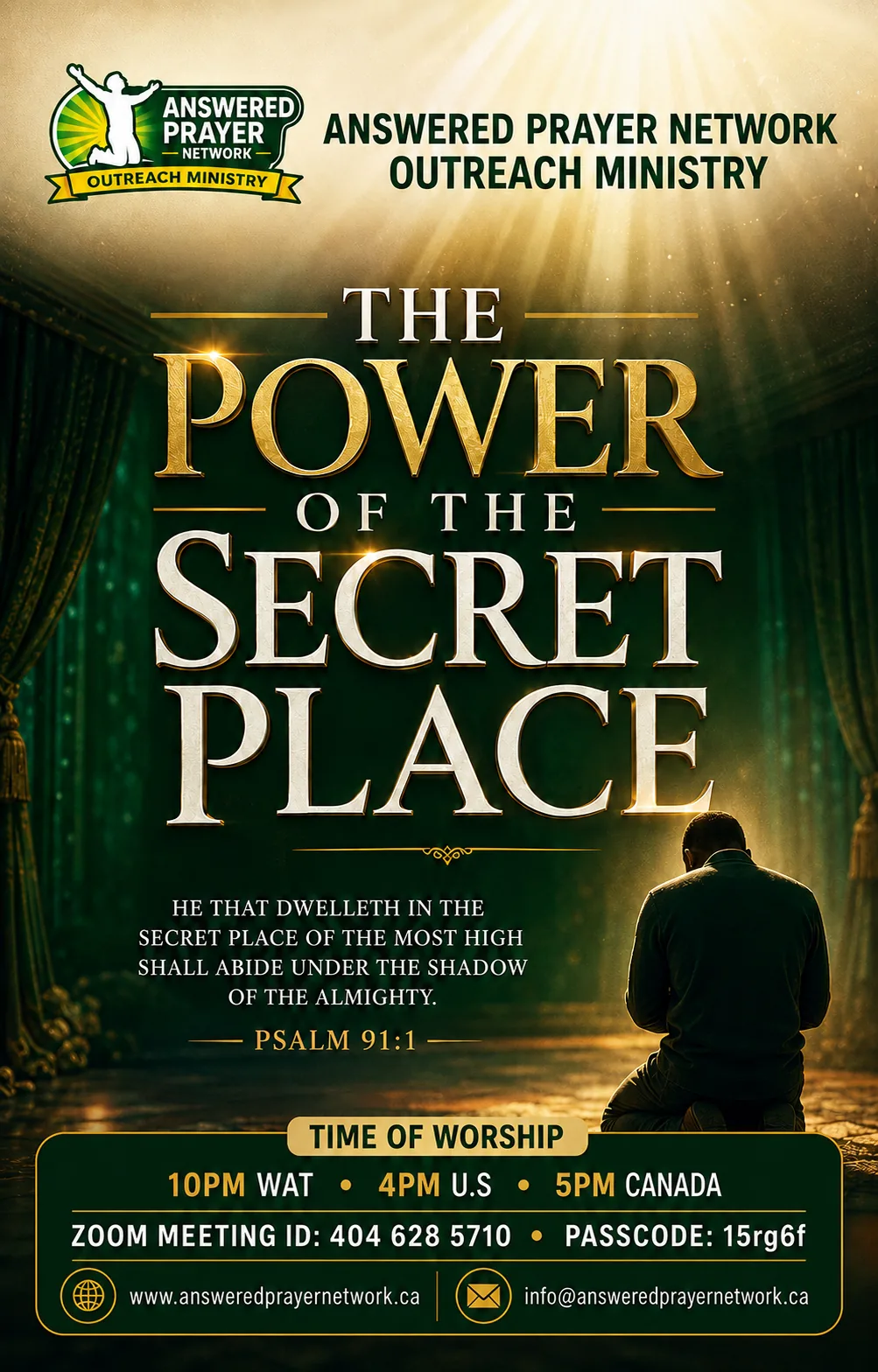 THE POWER OF THE SECRET PLACE