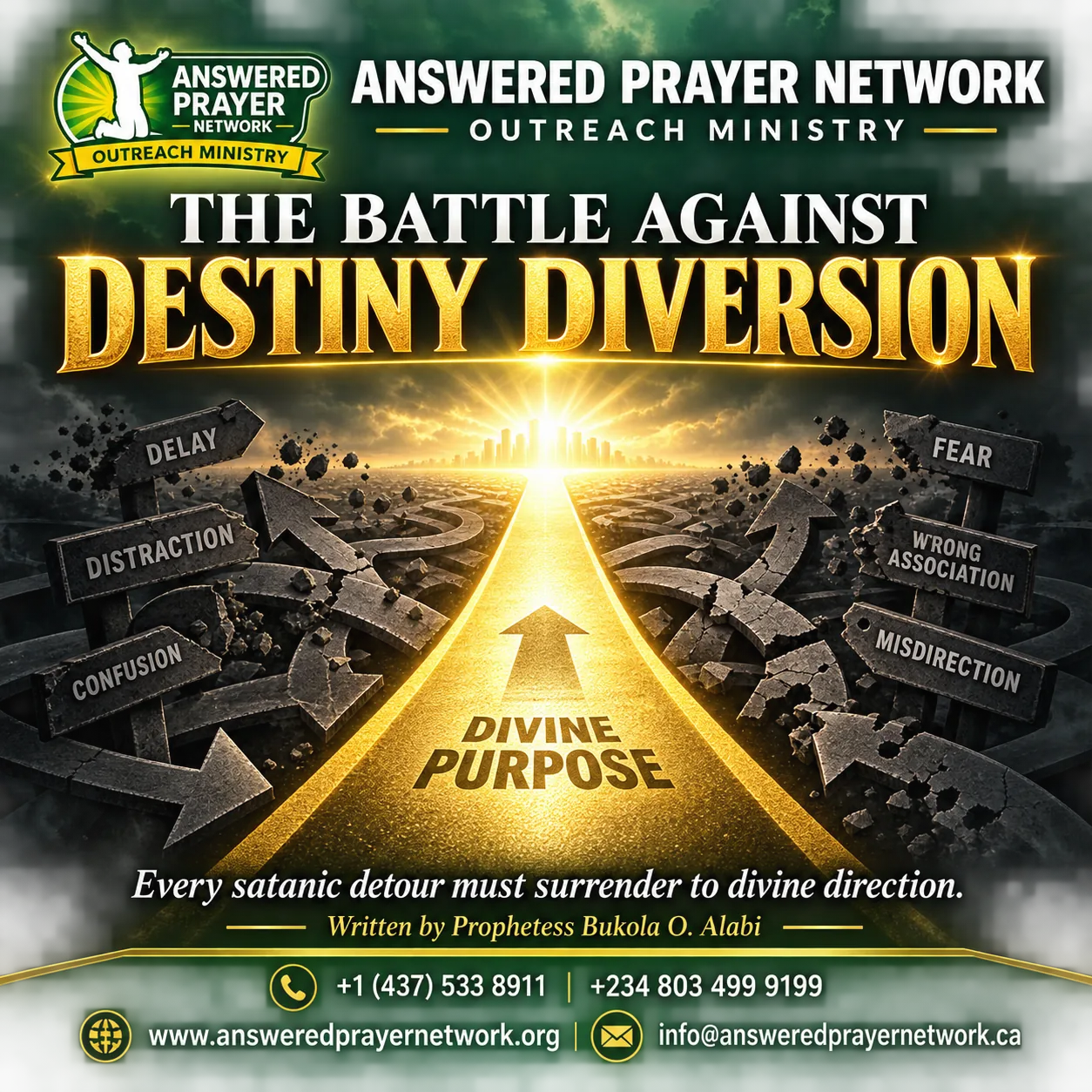 THE BATTLE AGAINST DESTINY DIVERSION