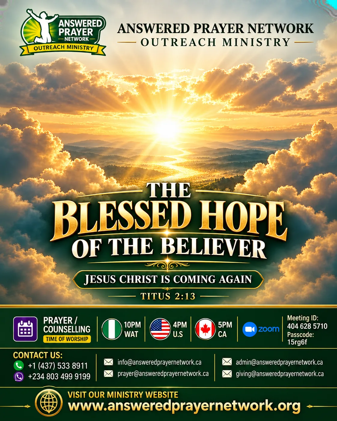 THE BLESSED HOPE OF THE BELIEVER