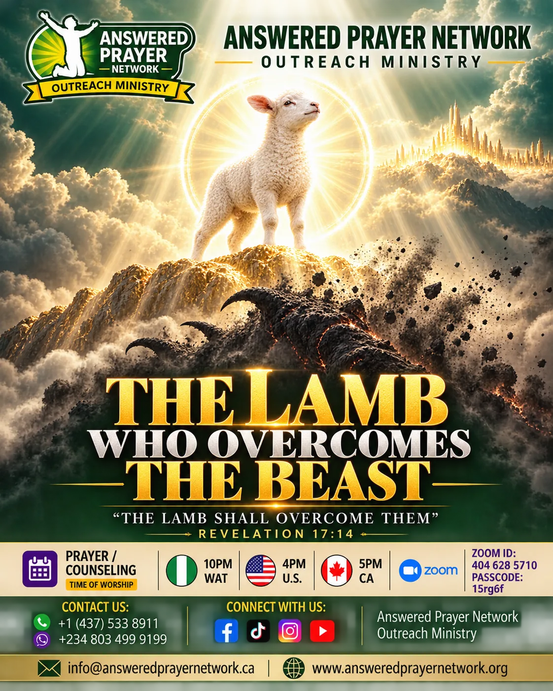 THE LAMB WHO OVERCOMES THE BEAST