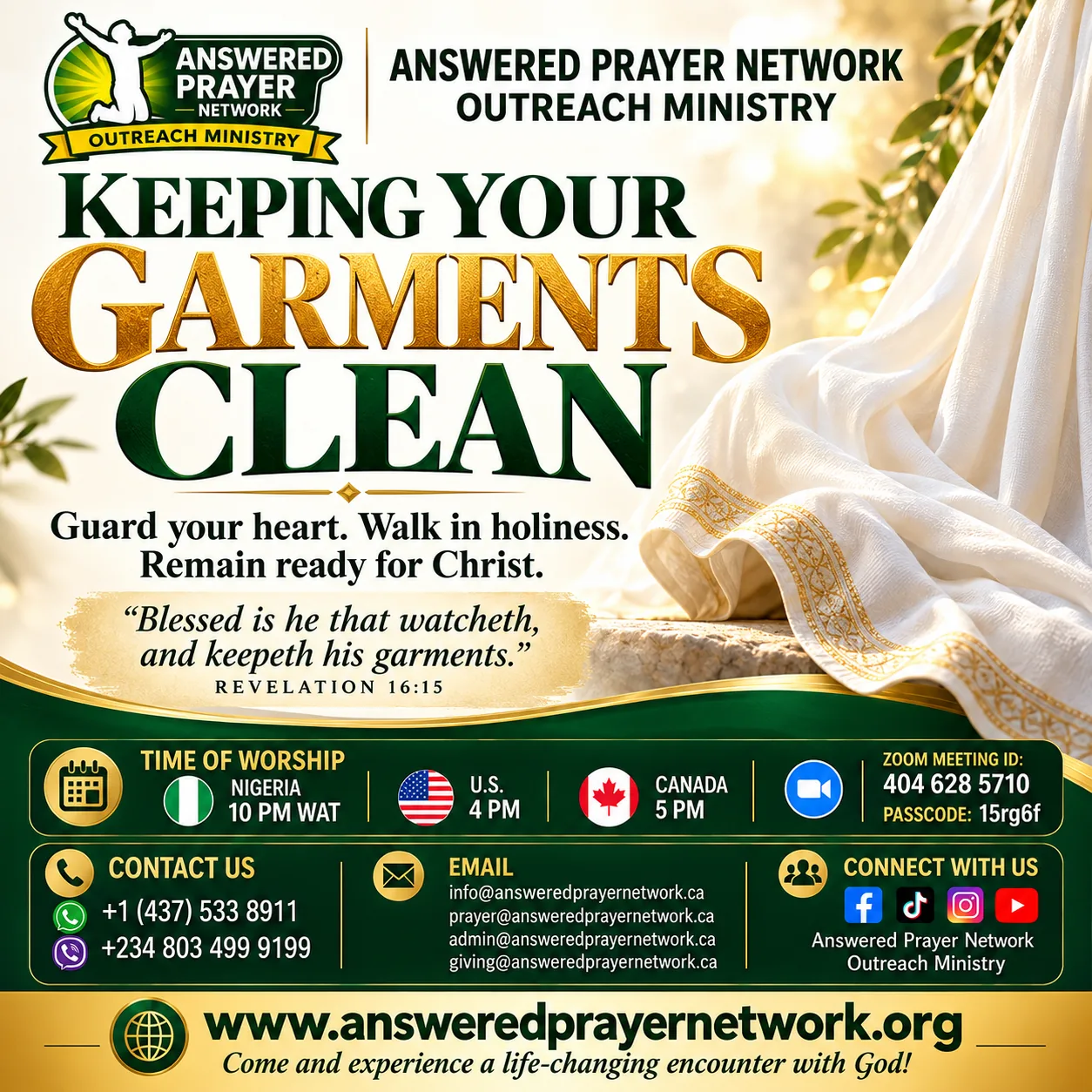 KEEPING YOUR GARMENTS CLEAN