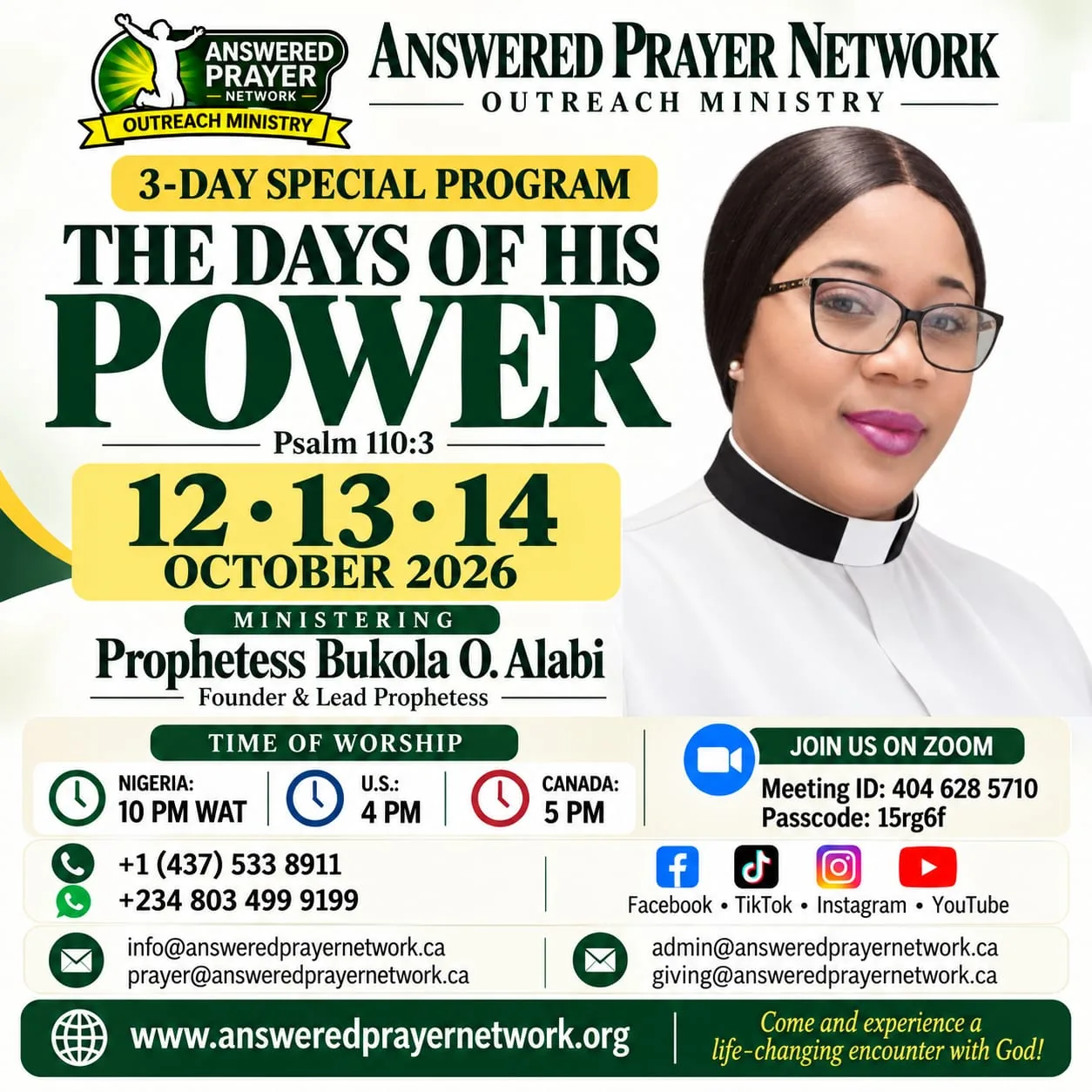 3 Days Revival program